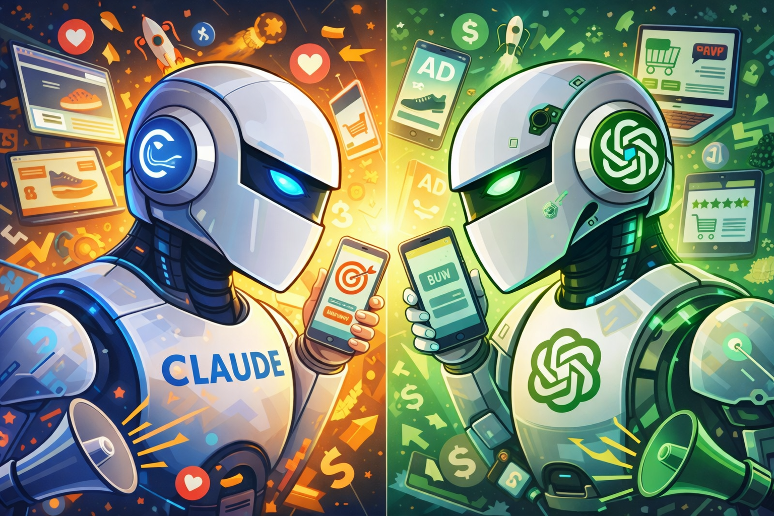 Claude vs ChatGPT: Who Leads the AI Advertising Race?