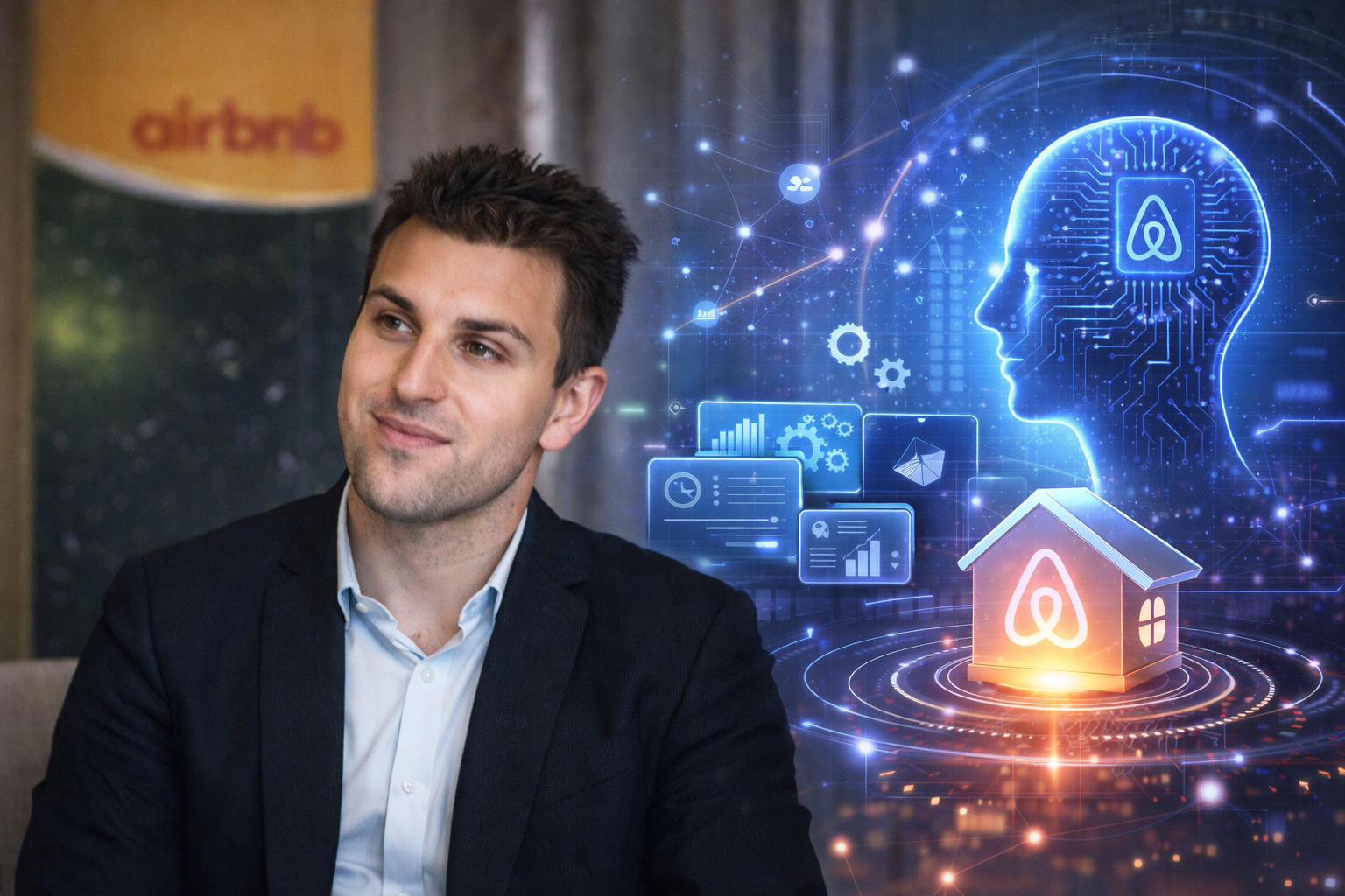 Airbnb CEO Brian Chesky Embraces AI Transformation