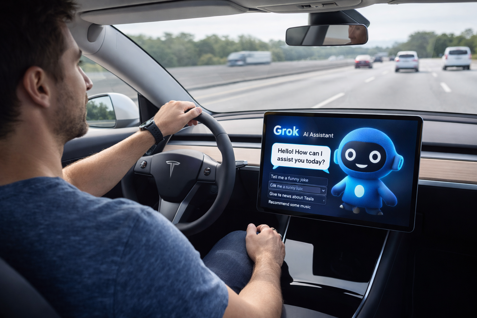 Could Grok AI Assistant Distract Tesla Drivers?
