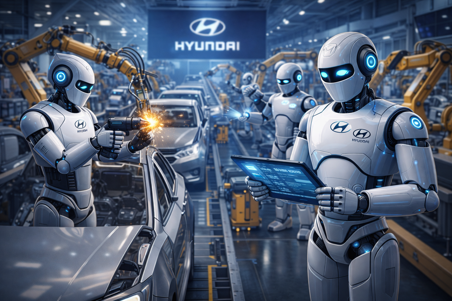 AI Humanoid Robots Help Hyundai Accelerate Factory Production