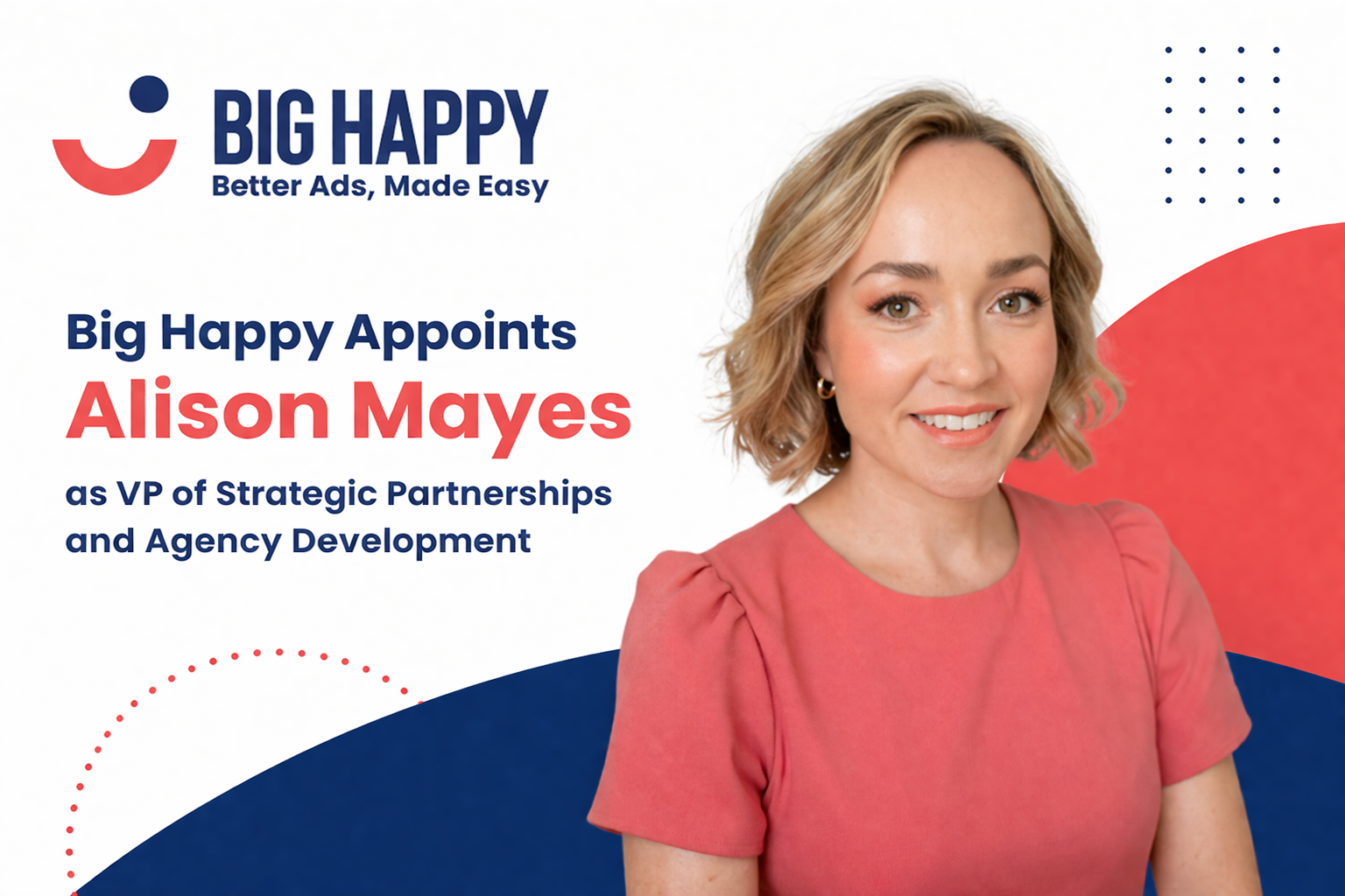 Big Happy Strengthens Leadership with Alison Mayes as VP of Strategic Partnerships