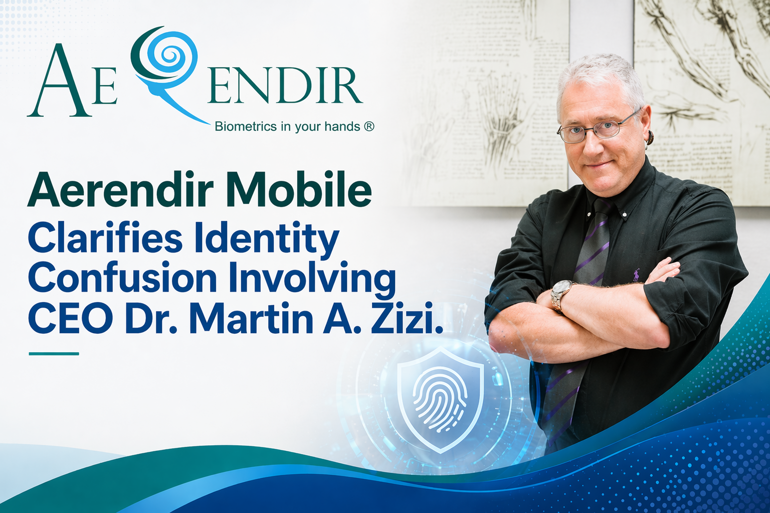 Aerendir Mobile Clarifies Identity Confusion Involving CEO Dr. Martin A. Zizi