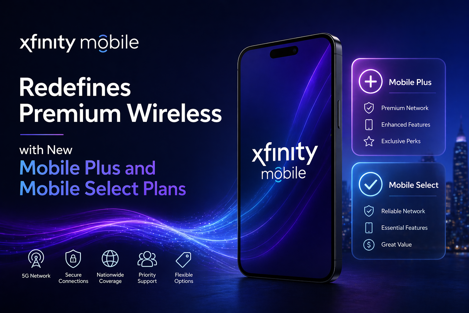 Xfinity Mobile Redefines Premium Wireless with New Mobile Plus and Mobile Select Plans