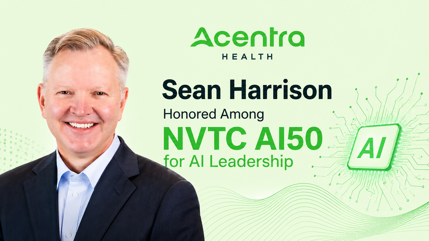 Sean Harrison Honored Among NVTC AI50 for AI Leadership
