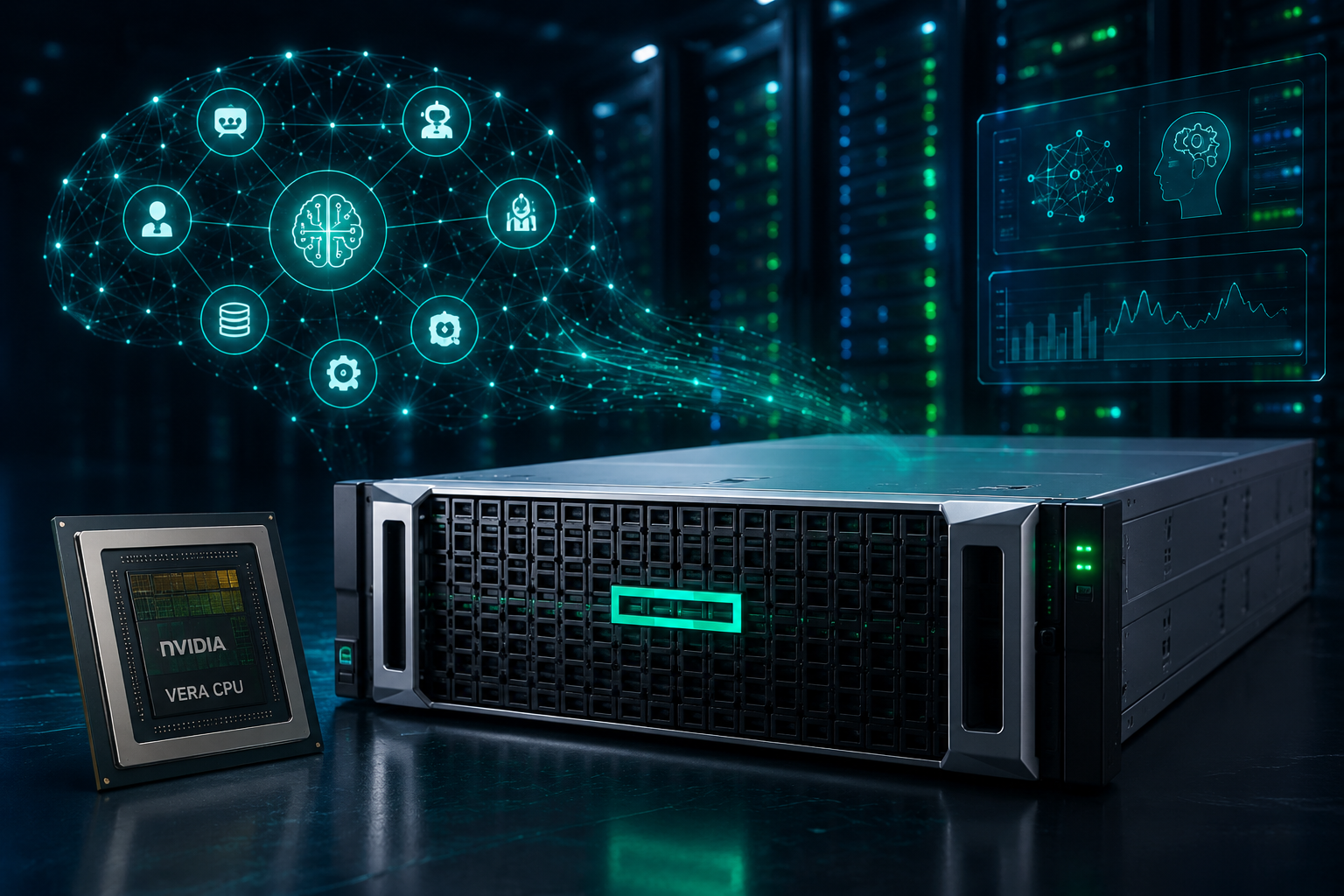HPE Launches New Server Featuring NVIDIA Vera CPU for Agentic AI Workloads