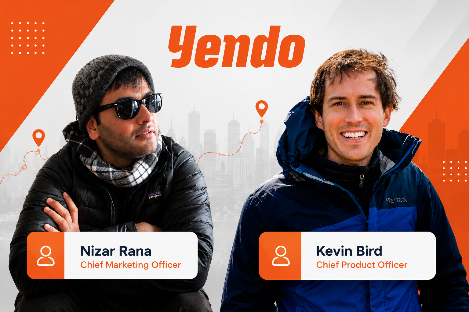 Yendo Names Kevin Bird as Chief Product Officer and Nizar Rana as Chief Marketing Officer