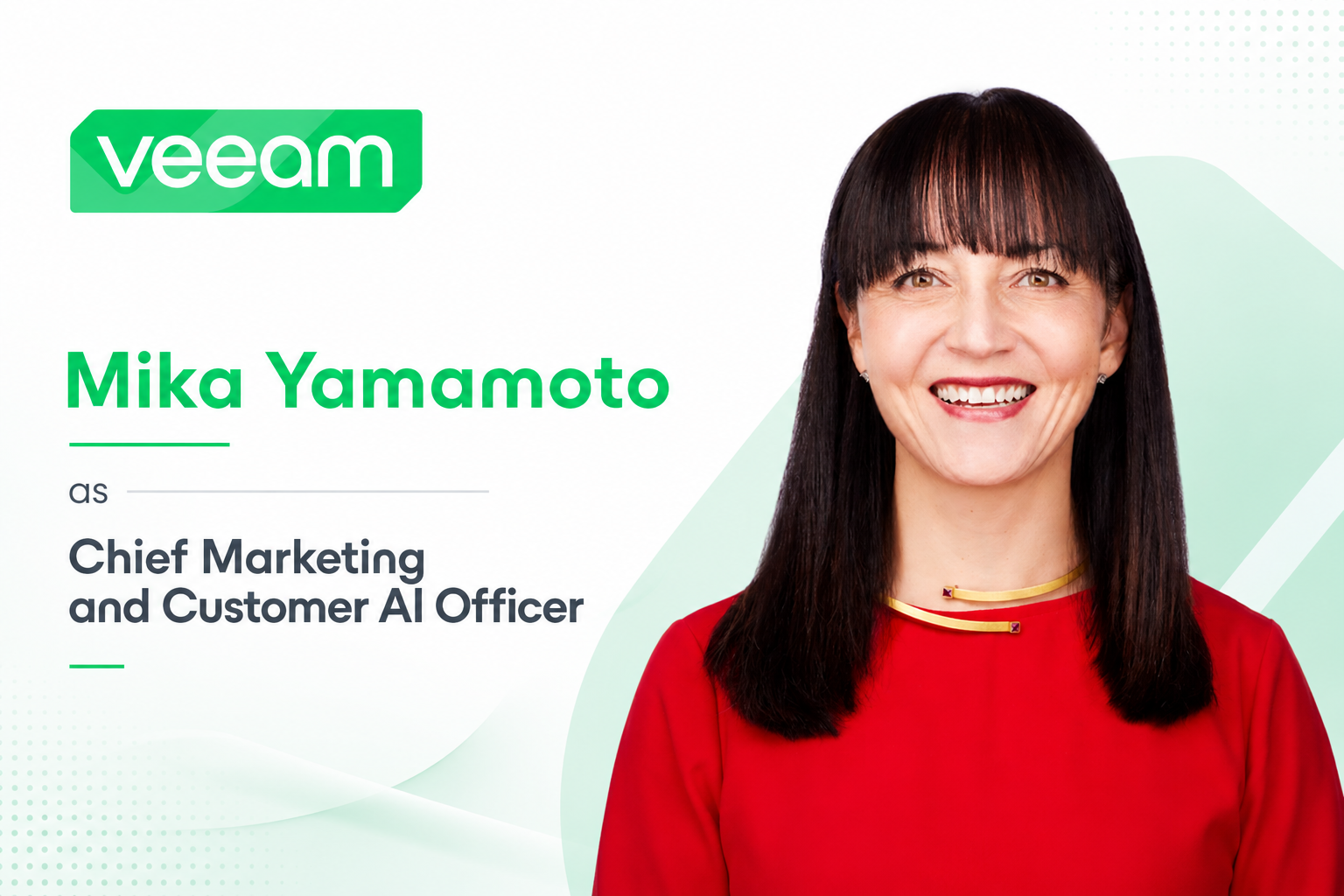 Veeam Announces Mika Yamamoto as New Chief Marketing and Customer AI Officer