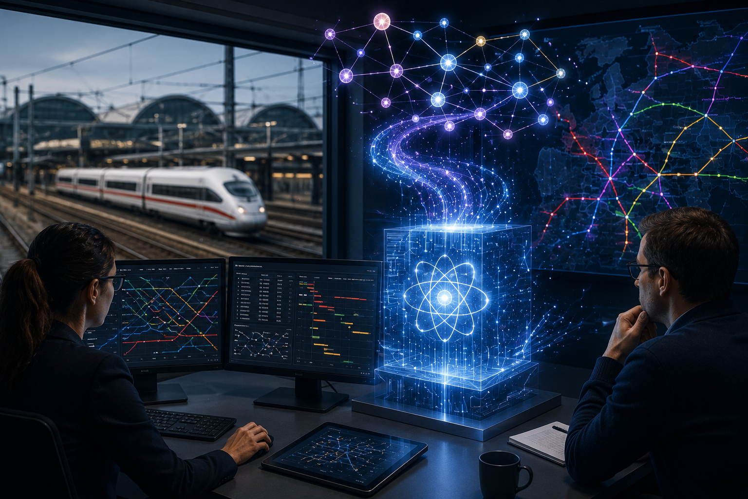 IQM and Deutsche Bahn Demonstrate Quantum-Powered Railway Scheduling with Real-World Data
