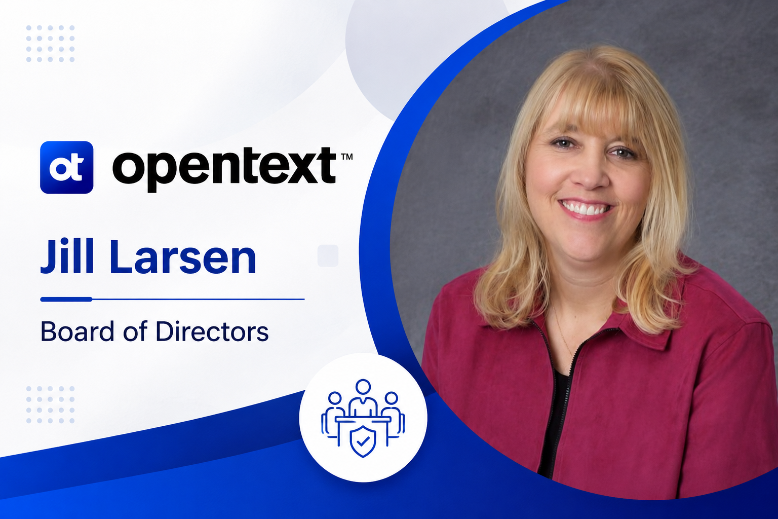 OpenText Announces Jill Larsen’s Appointment to the Board of Directors