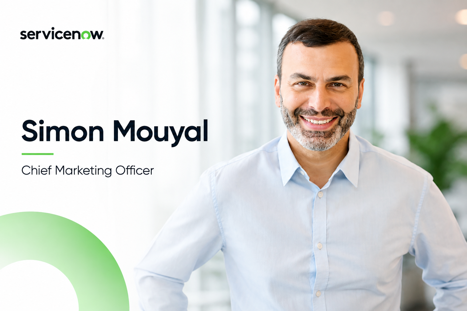 Simon Mouyal Joins ServiceNow as Chief Marketing Officer